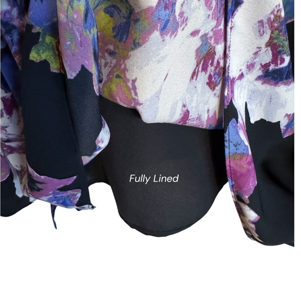 GORGEOUS The Limited Women's Floral Blouse - Black/Purple PLUS: 3X BIN#S - Picture 4 of 6